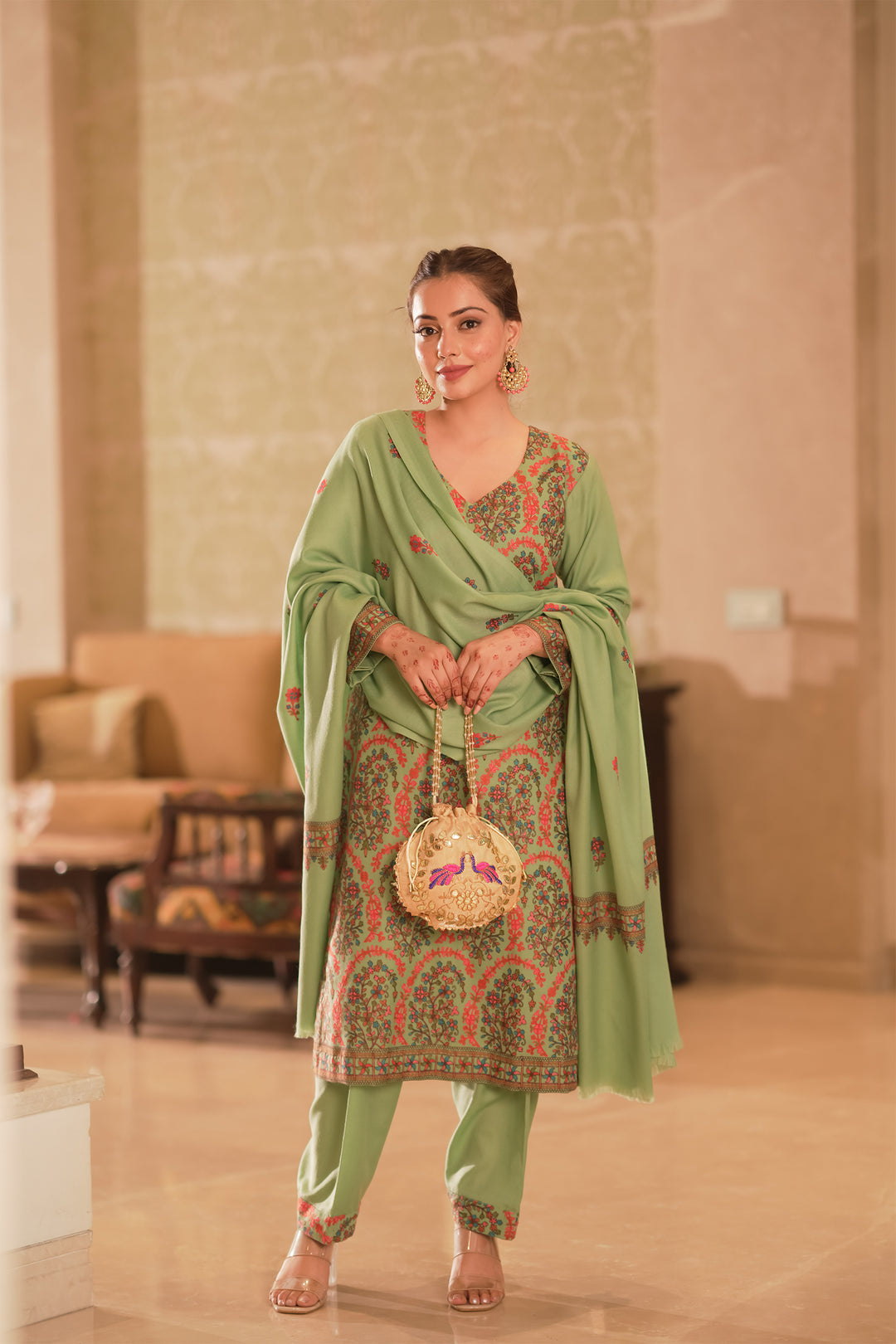 Kareena Jaal Embroidered Unstitched Suit