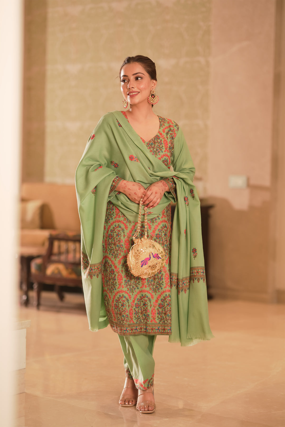 Kareena Jaal Embroidered Unstitched Suit