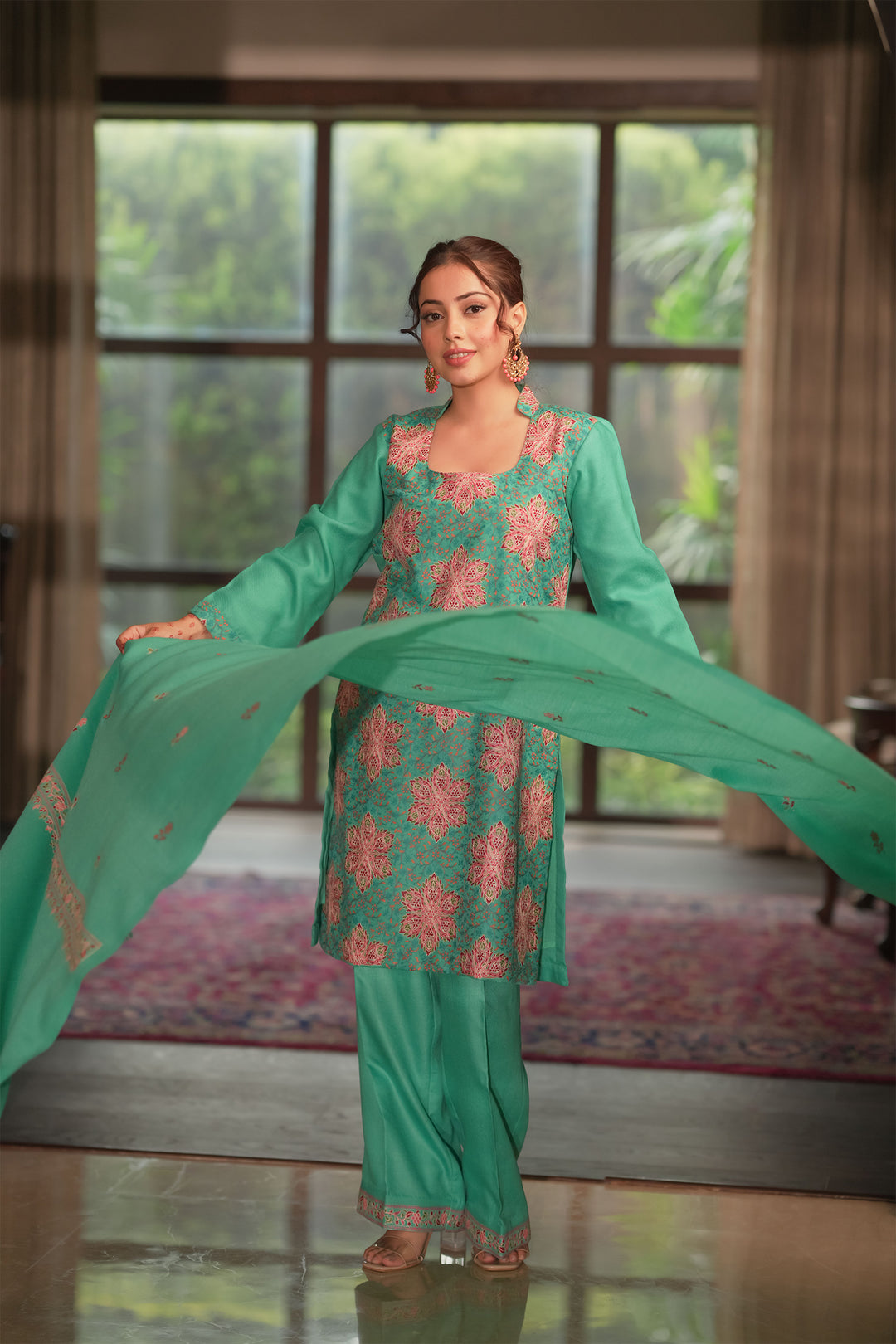 Twinkle Buti Embroidered Unstitched Suit