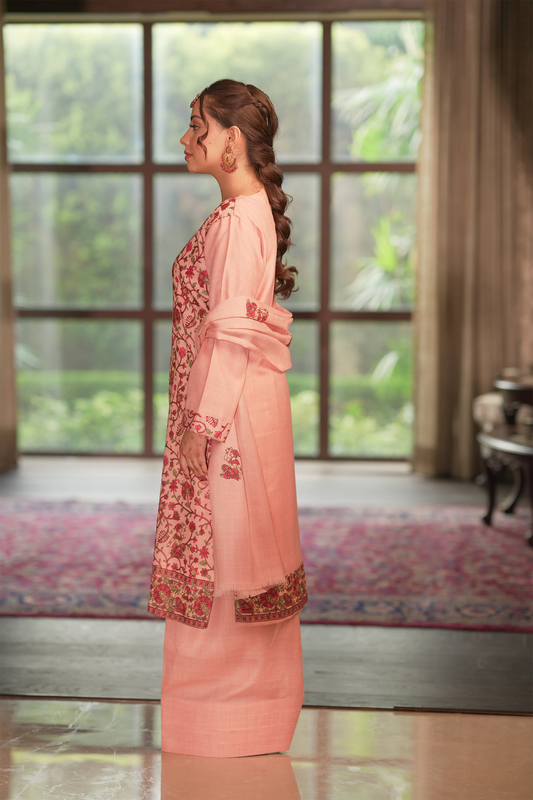 Karishma Figurative Jaal Embroidered Unstitched Suit