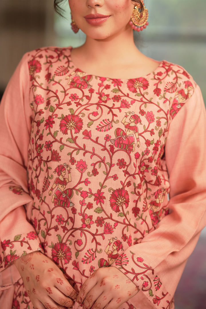 Karishma Figurative Jaal Embroidered Unstitched Suit