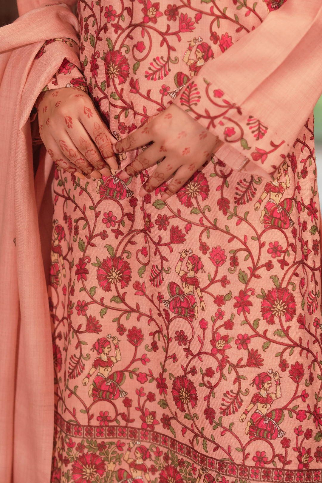 Karishma Figurative Jaal Embroidered Unstitched Suit