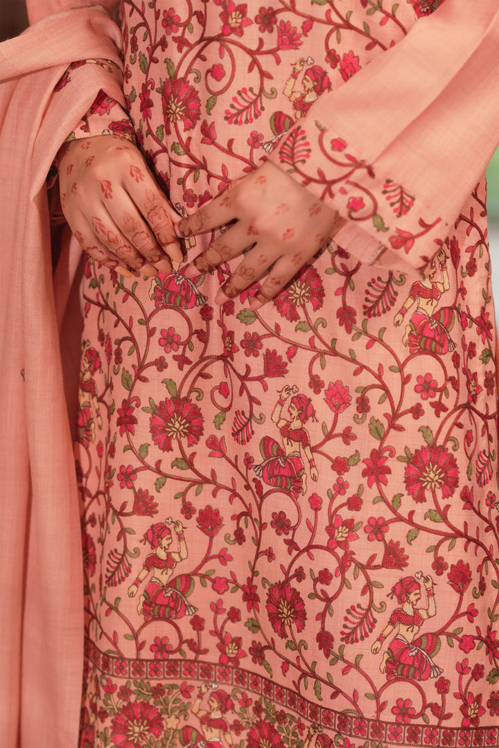 Karishma Figurative Jaal Embroidered Unstitched Suit