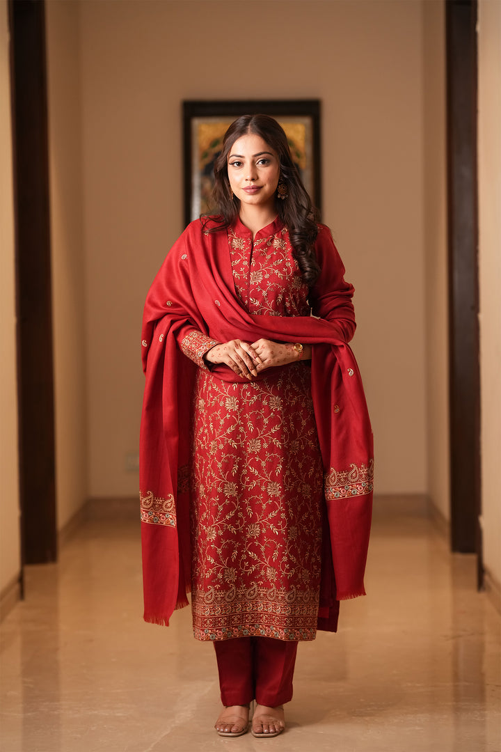 Aishwarya Zari Jaal Embroidered Unstitched Suit