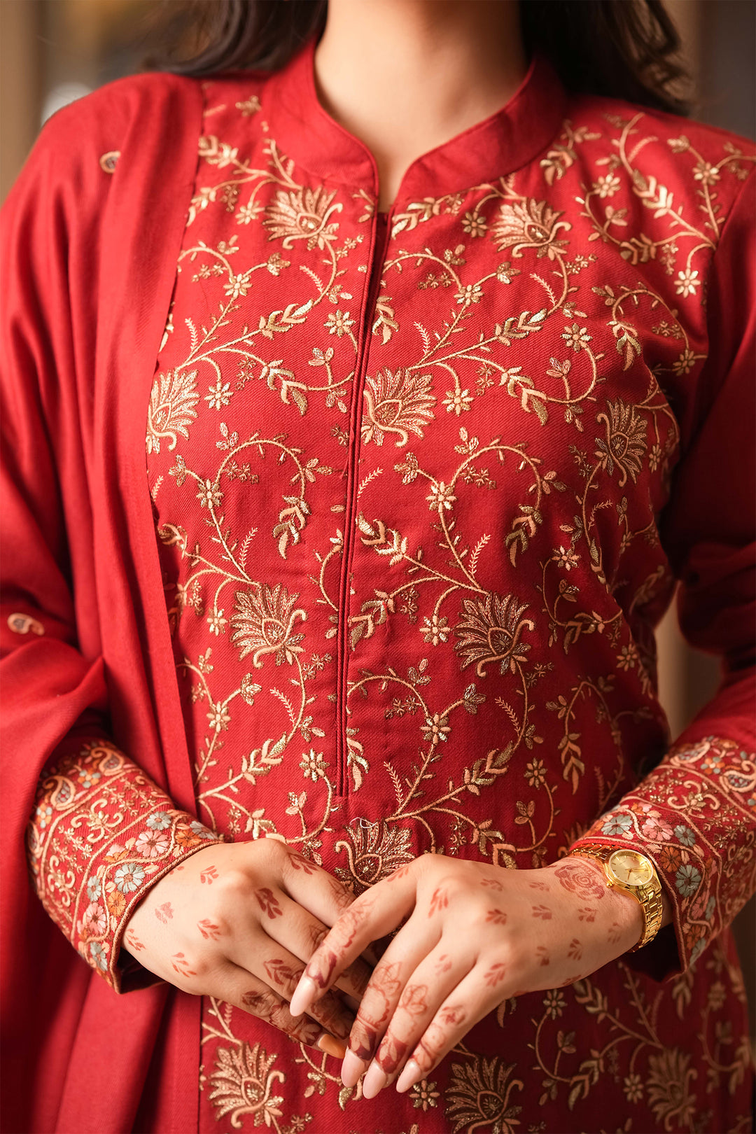 Aishwarya Zari Jaal Embroidered Unstitched Suit