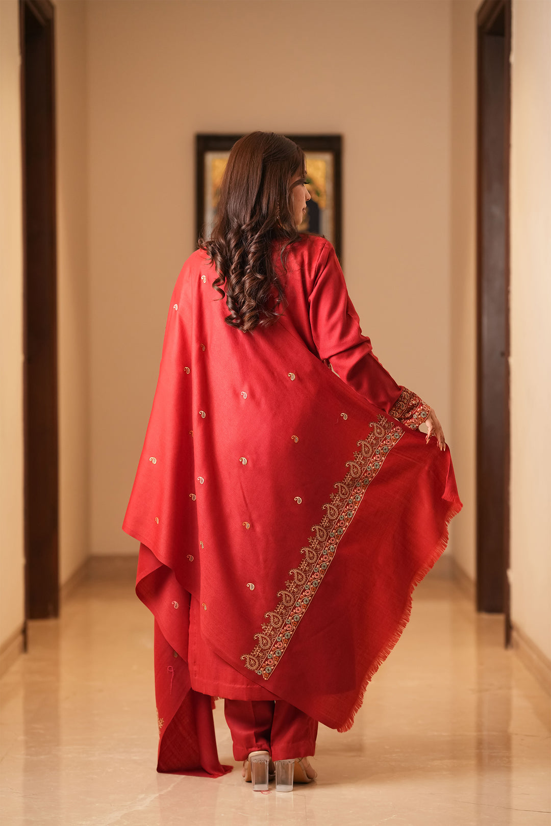 Aishwarya Zari Jaal Embroidered Unstitched Suit