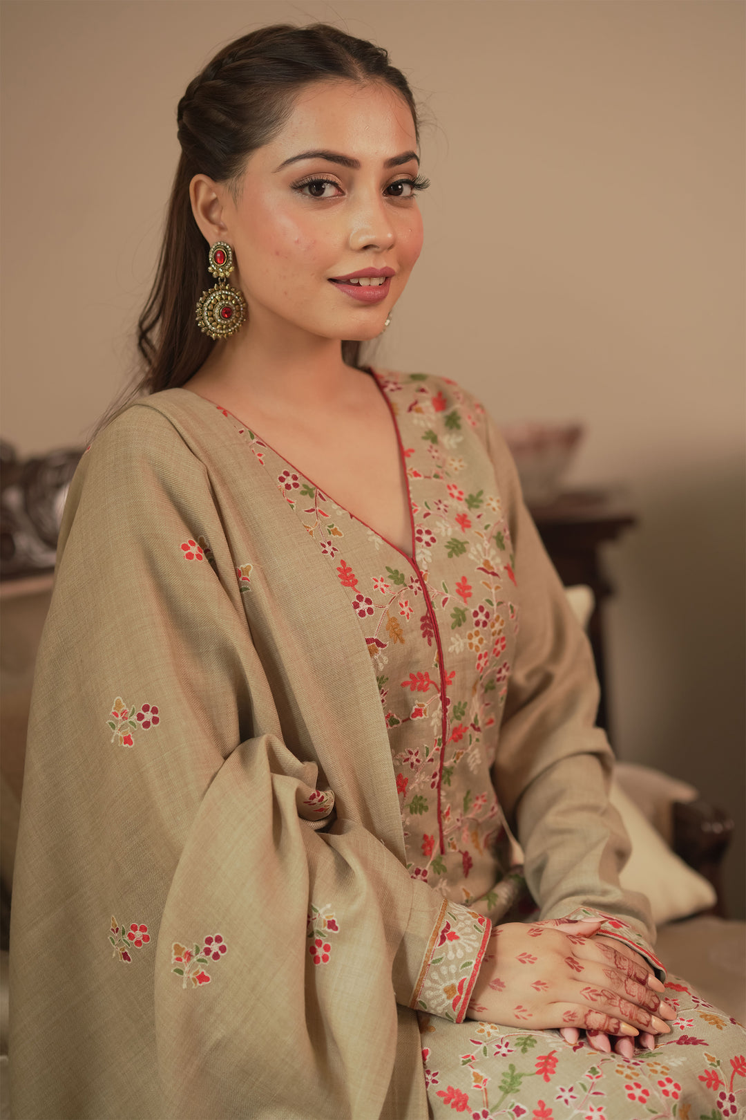 Anushka Embroidered Unstitched Suit