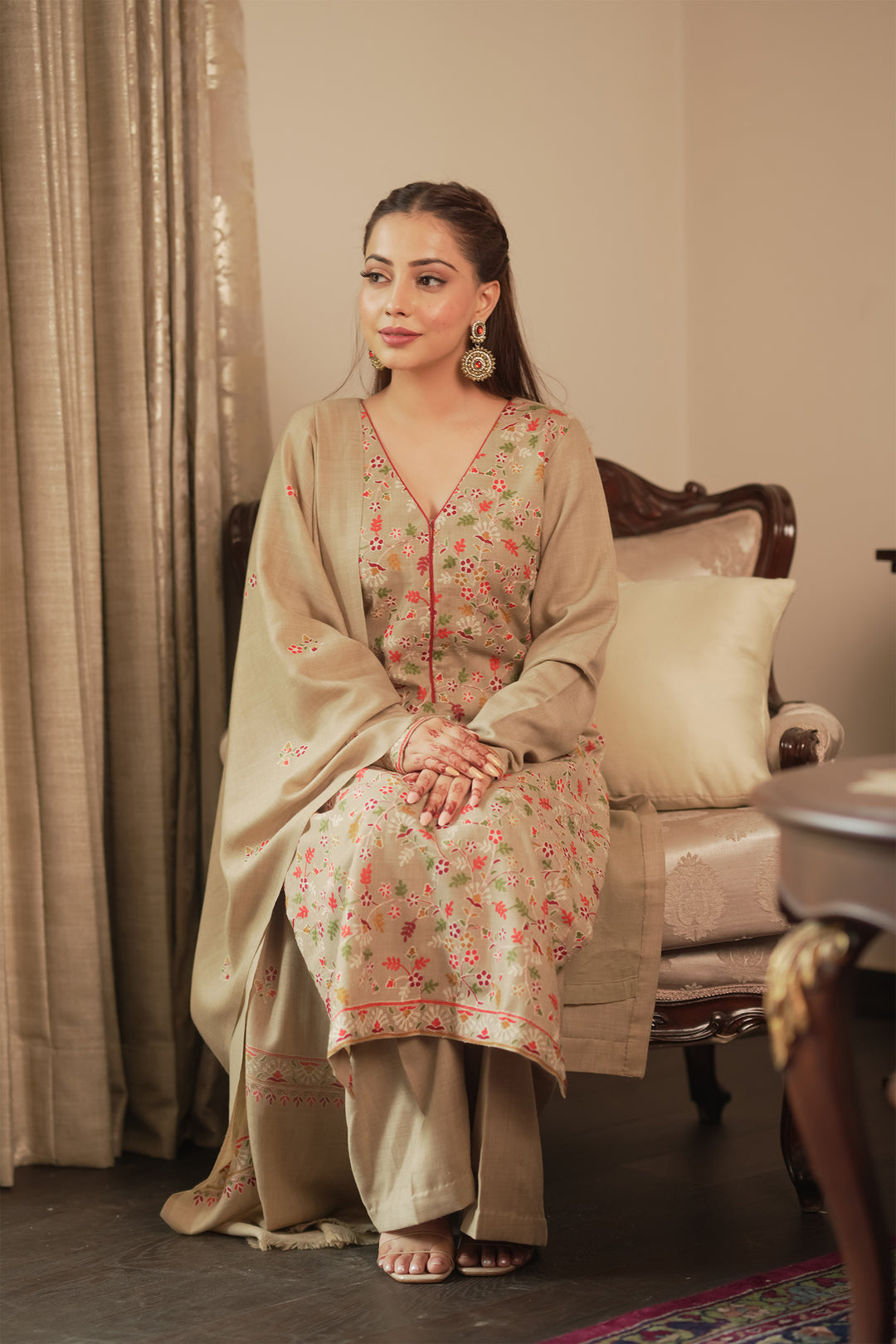 Anushka Embroidered Unstitched Suit