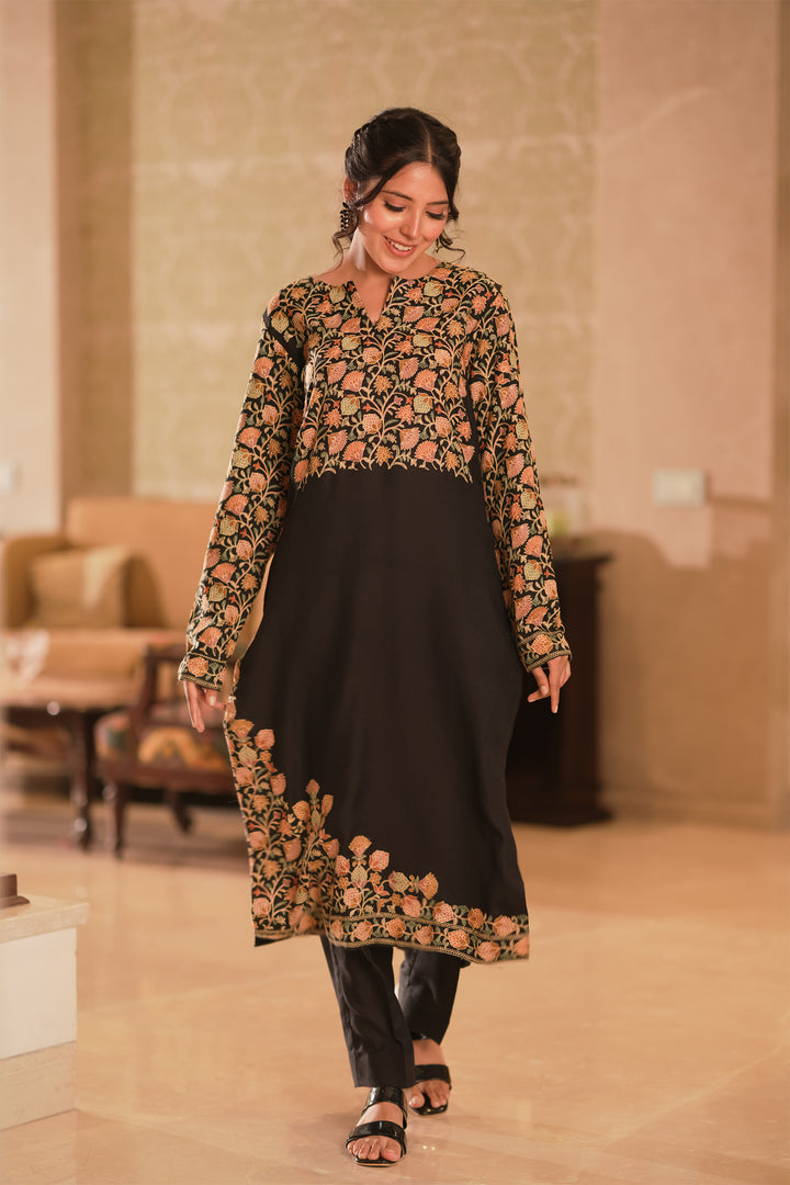 Aatika Embroidered Unstitched Suit With Sleeve Design