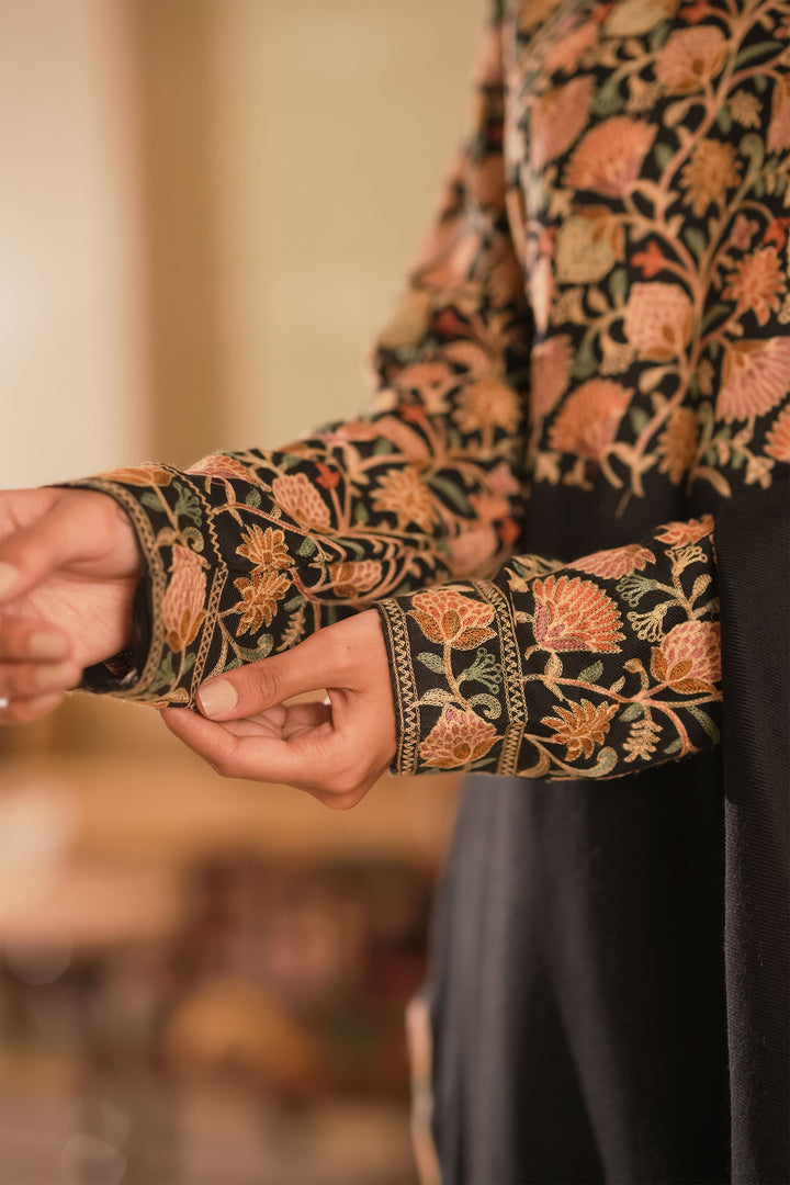 Aatika Embroidered Unstitched Suit With Sleeve Design