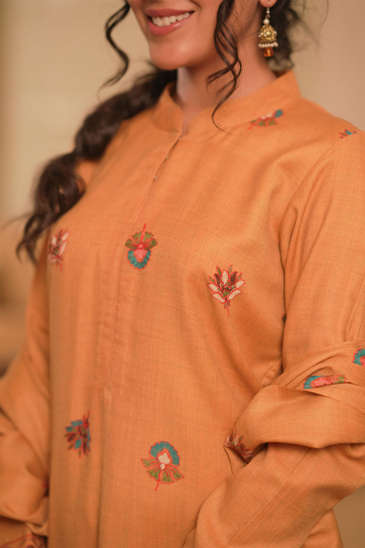 Sonam Double Bordered Unstitched Suit With Buti Dupatta