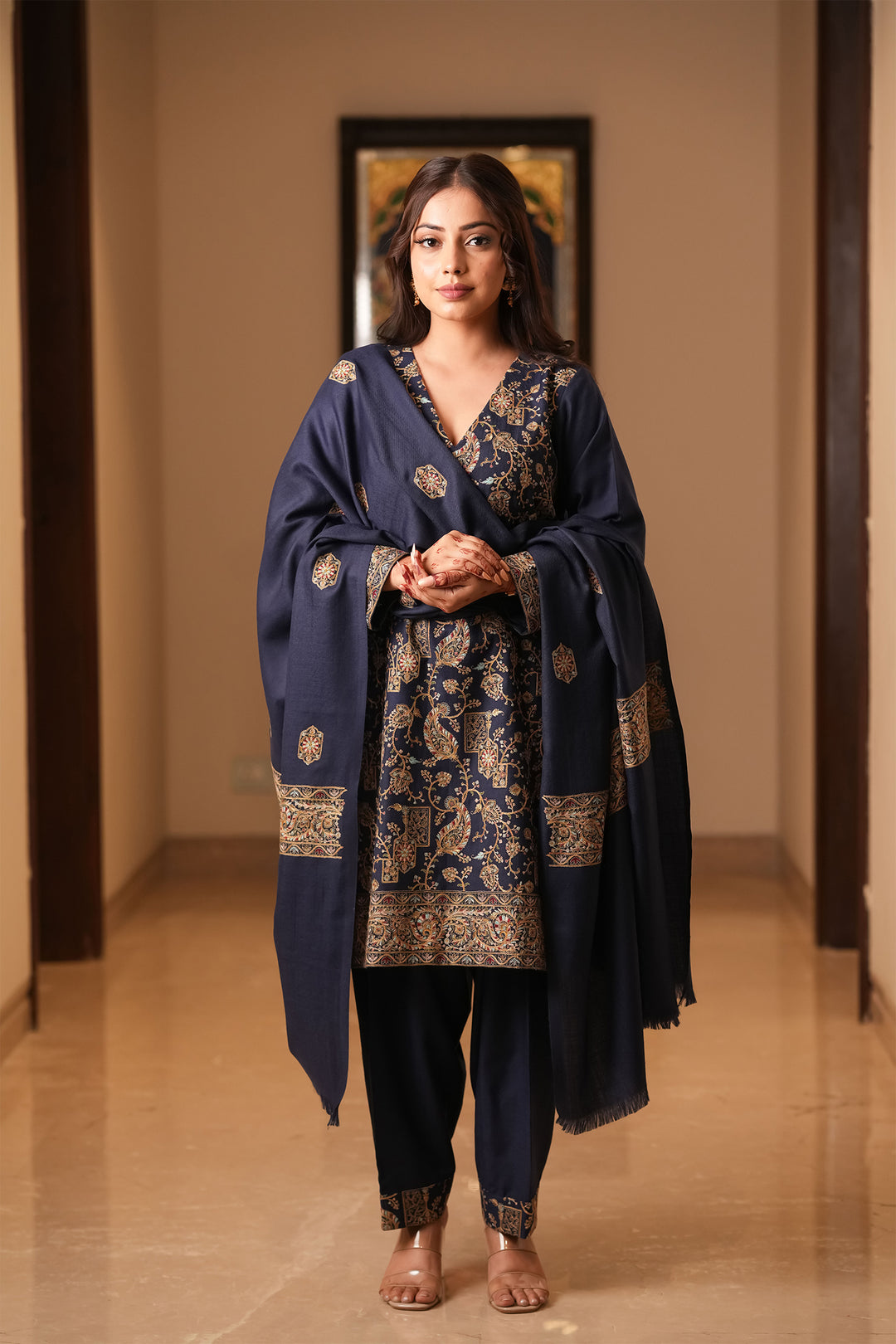 Mahima Embroidered Unstitched Suit With Zari
