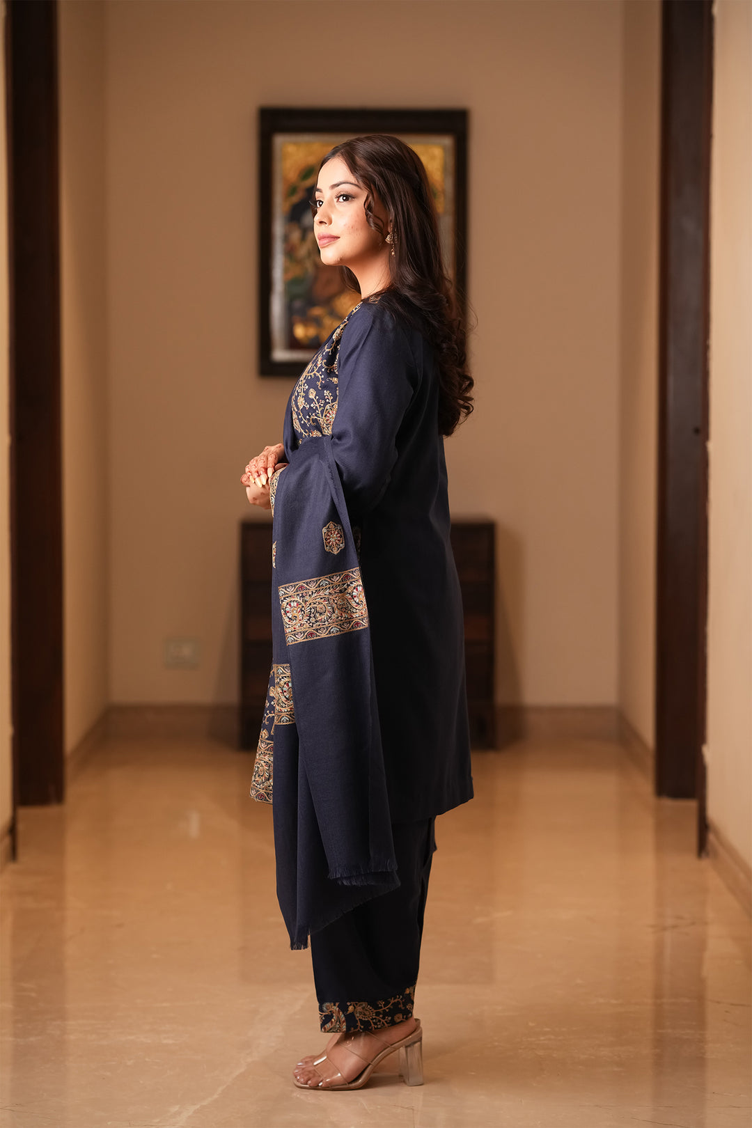Mahima Embroidered Unstitched Suit With Zari