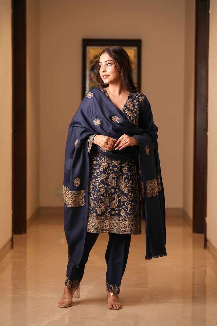 Mahima Embroidered Unstitched Suit With Zari