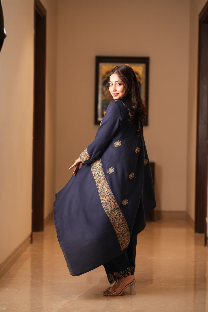 Mahima Embroidered Unstitched Suit With Zari