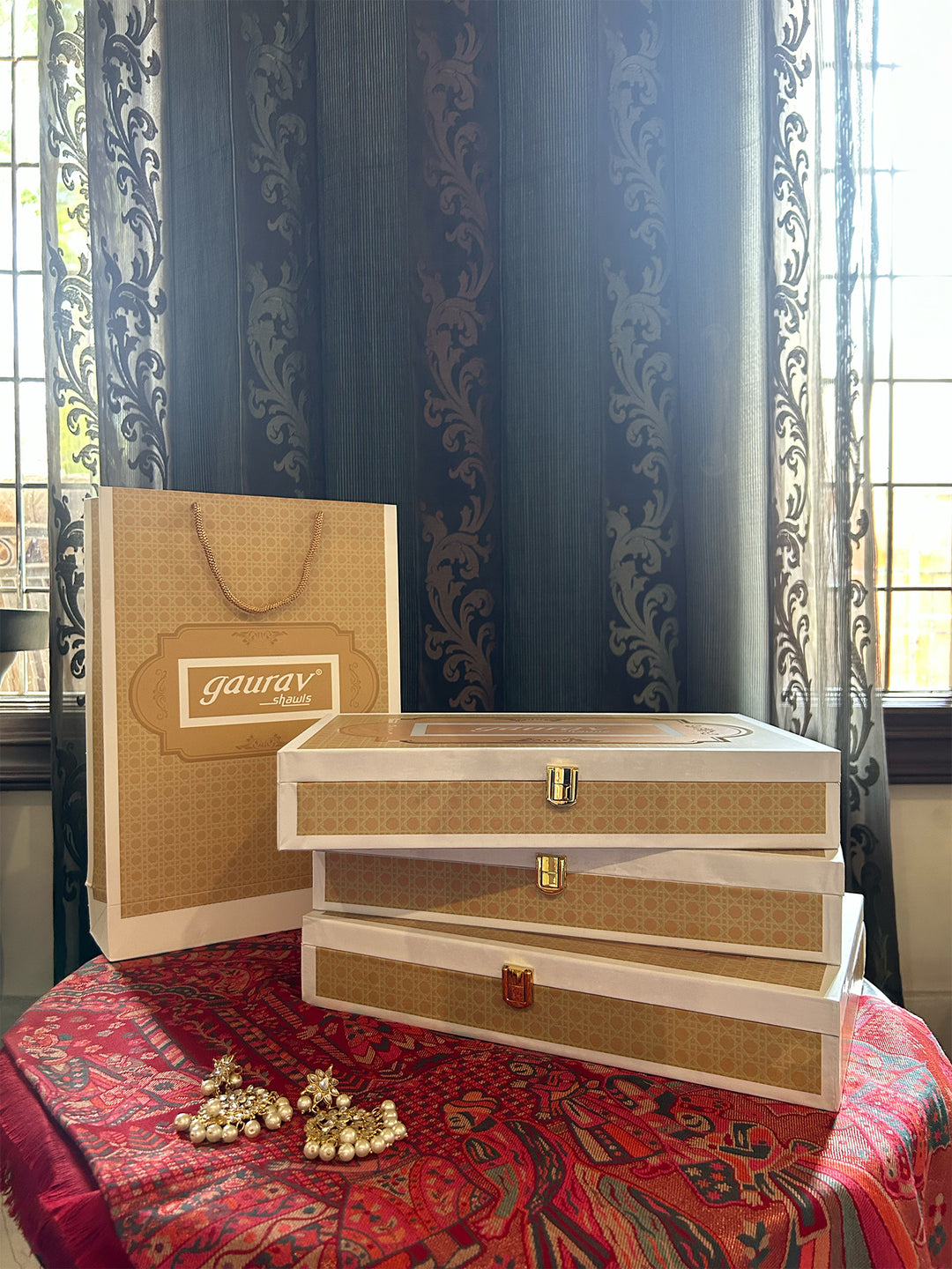 Kani Darbaar His & Her Shawl Set