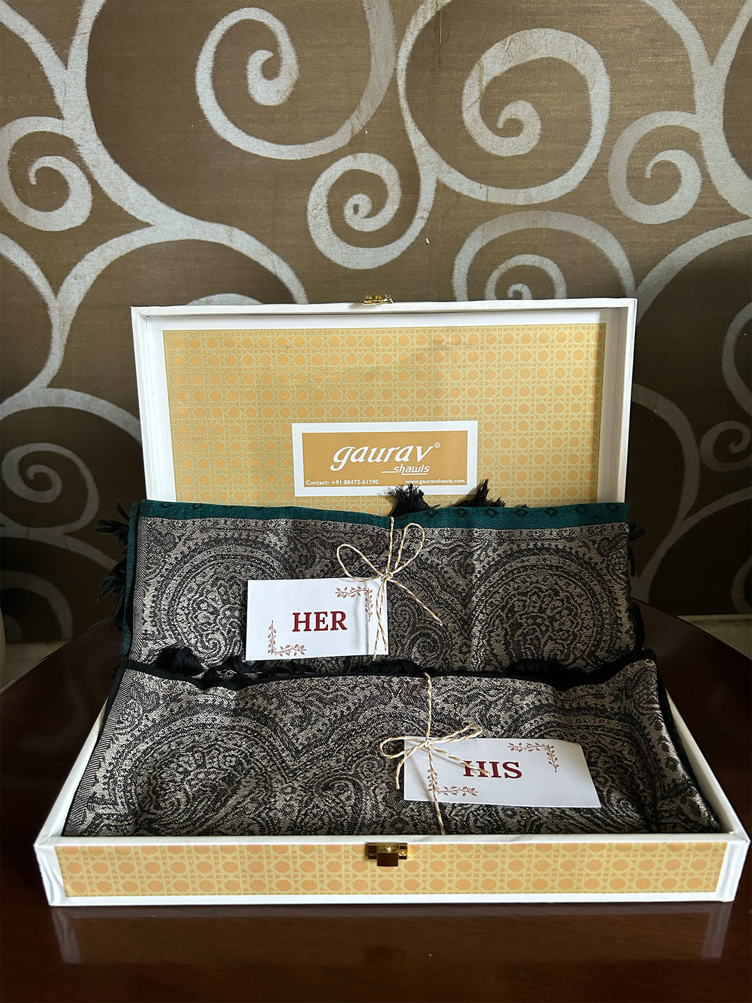 Modern Palla Design - His & Her Stole Set