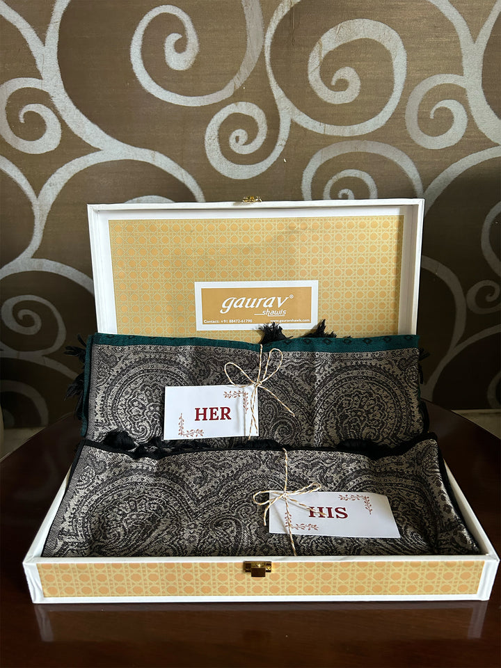 Modern Palla Design - His & Her Stole Set