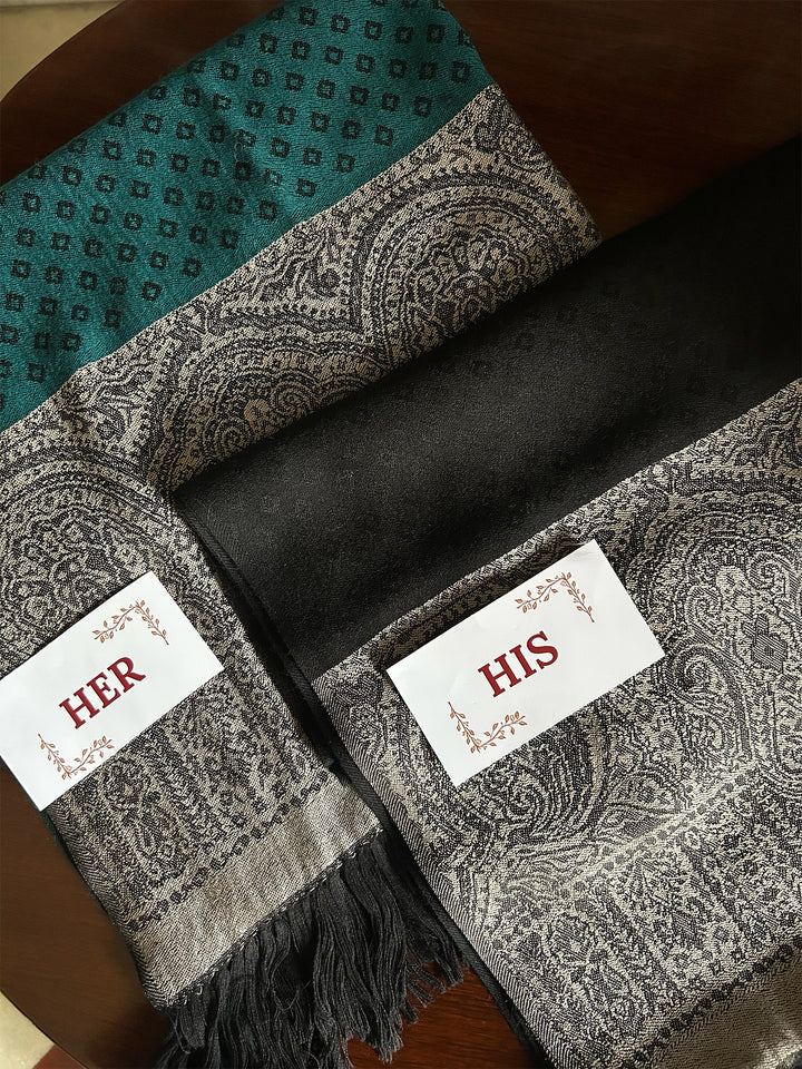 Modern Palla Design - His & Her Stole Set