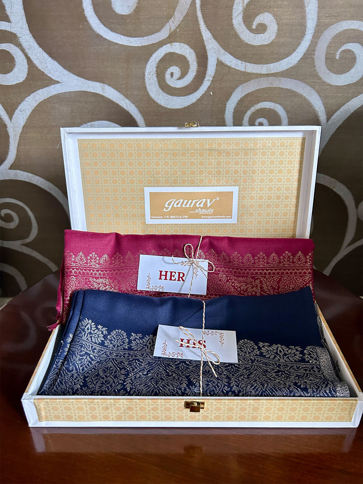 Zari Border Design - His & Her Set