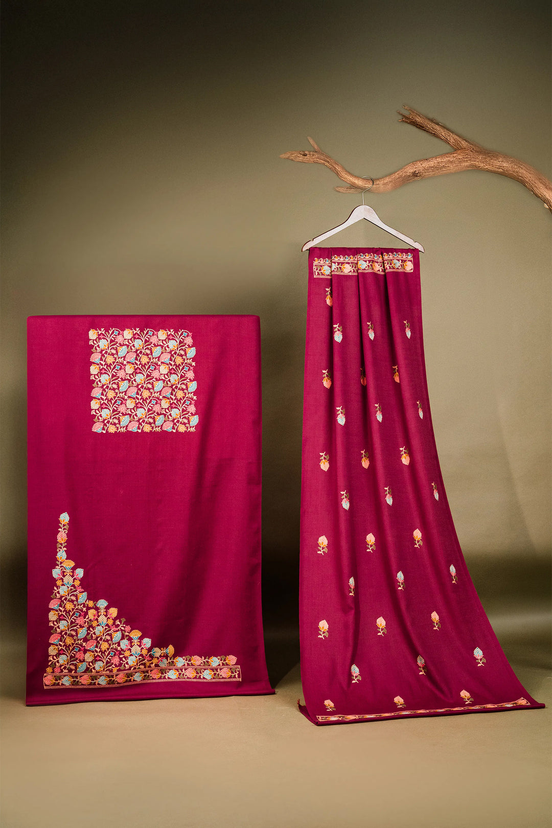 Aatika Embroidered Unstitched Suit With Sleeve Design