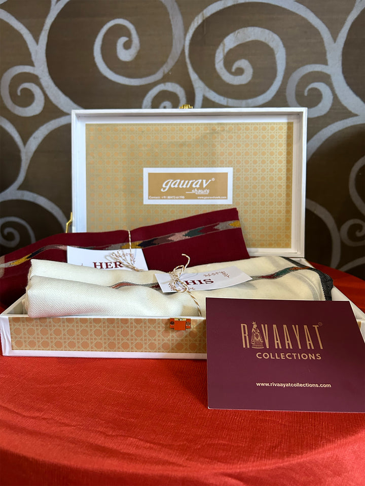 Handloom Kullu His & Her Shawl Set