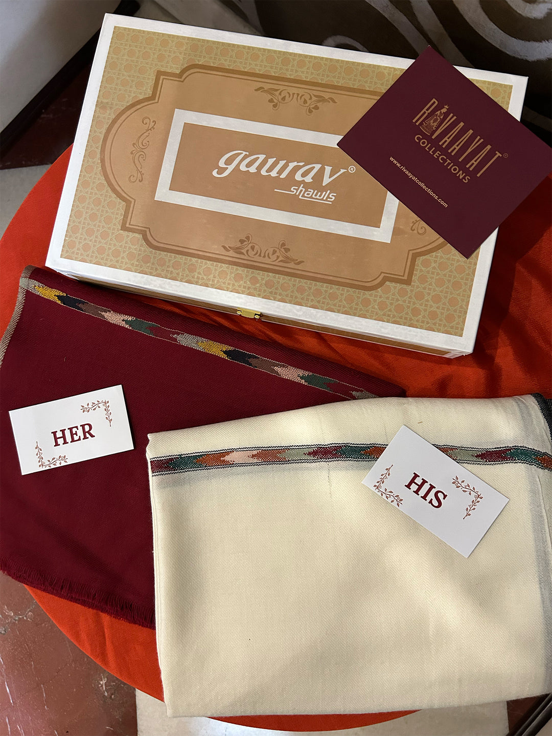 Handloom Kullu His & Her Shawl Set