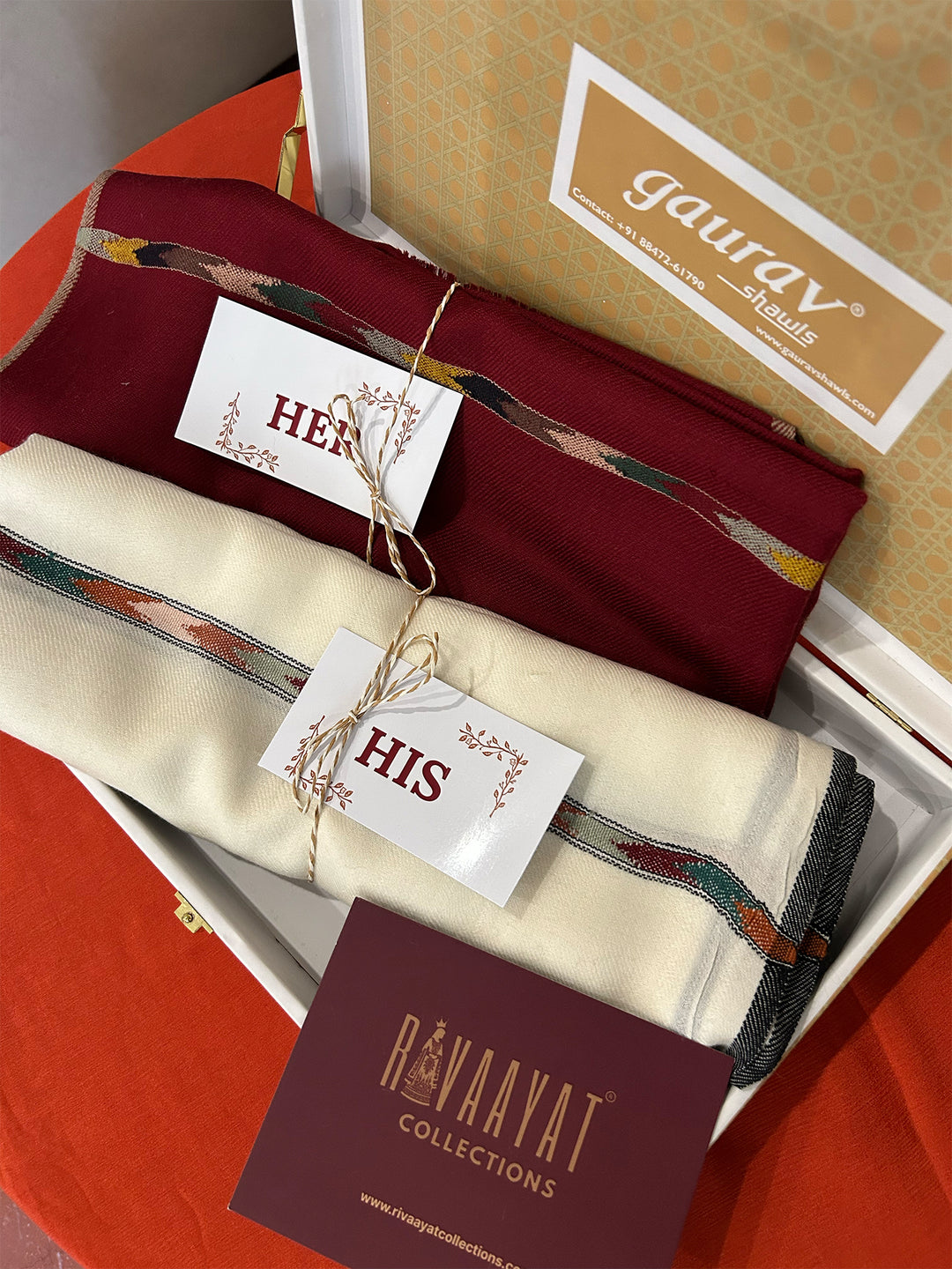 Handloom Kullu His & Her Shawl Set