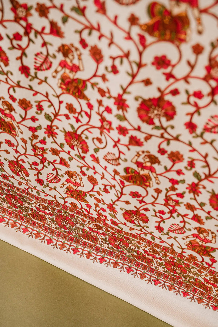 Karishma Figurative Jaal Embroidered Unstitched Suit