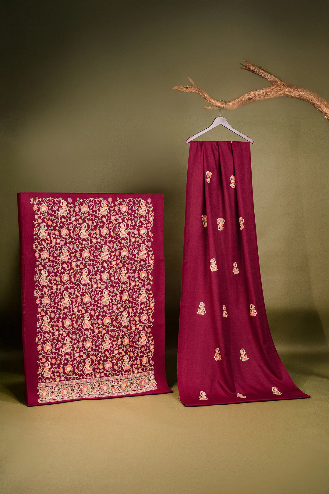 Karishma Figurative Jaal Embroidered Unstitched Suit