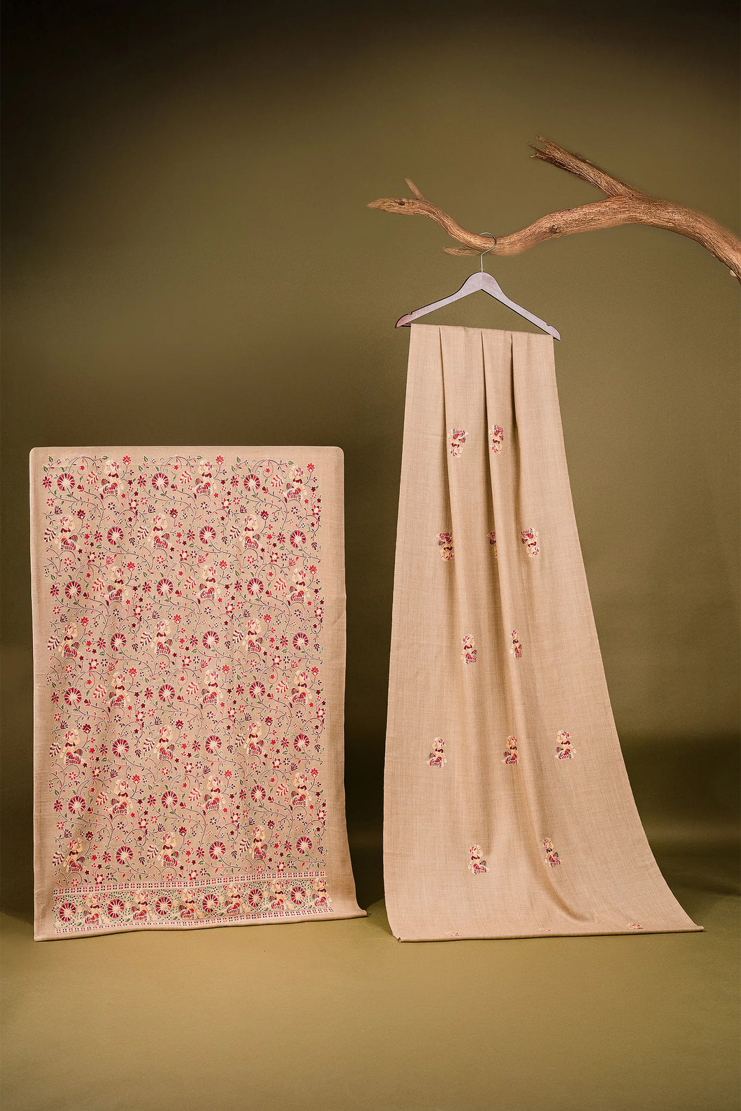 Karishma Figurative Jaal Embroidered Unstitched Suit