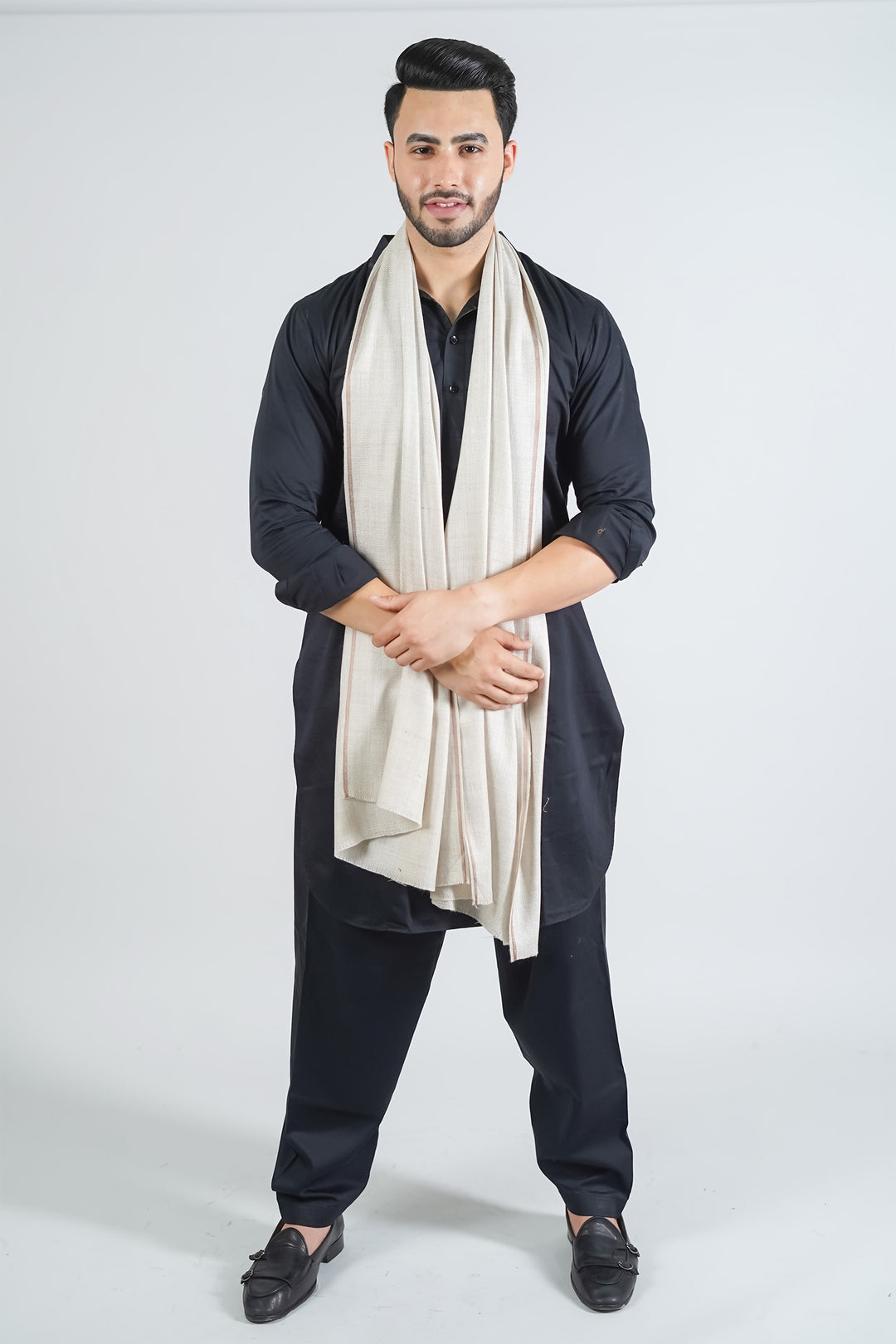 Khadi Dobby Weave Stole