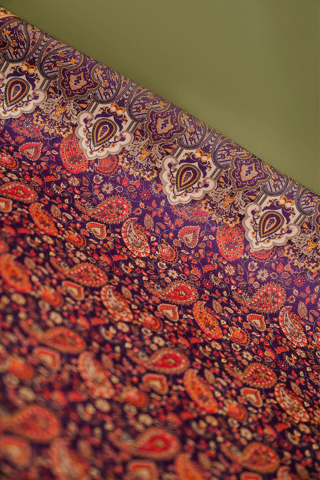 Panel Style Unstitched Suit With Reversible Dupatta