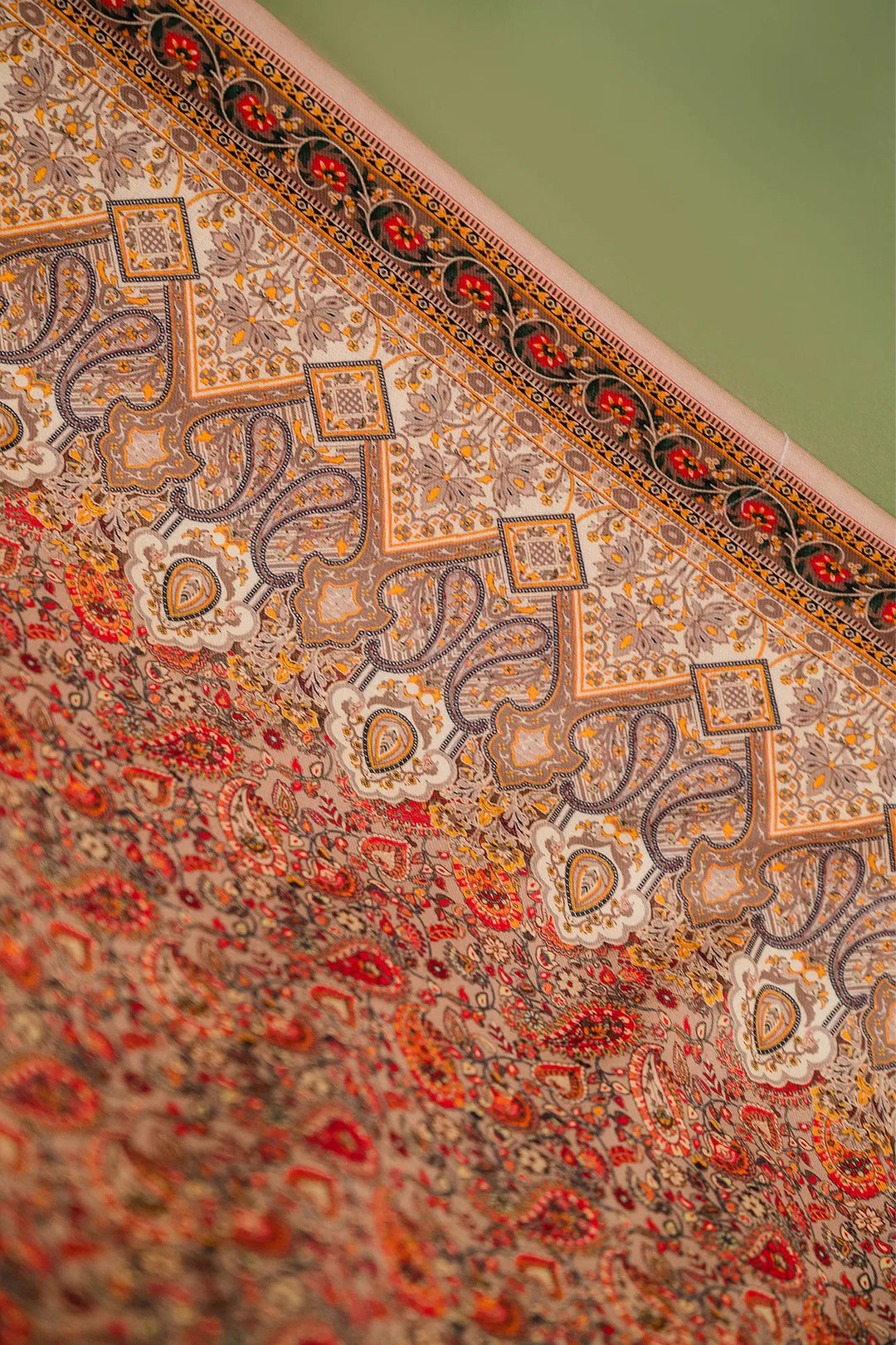 Panel Style Unstitched Suit With Reversible Dupatta