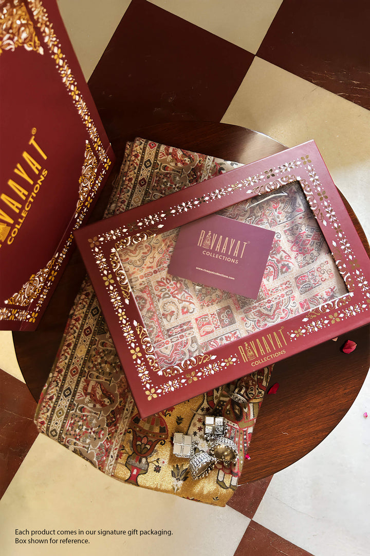 Kani Jaal Unstitched Suit With Buti Dupatta