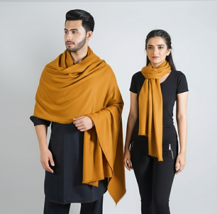 Khadi His & Her Stole Set