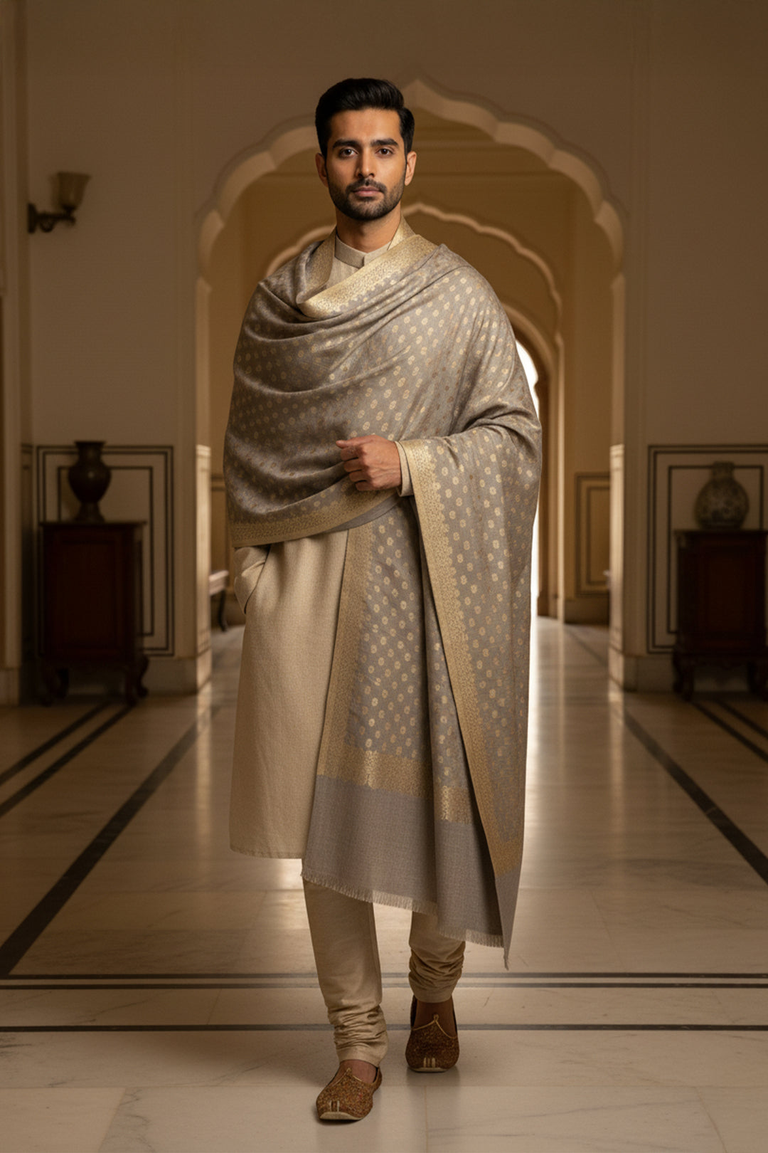 Zari Jaal Shawl for Men