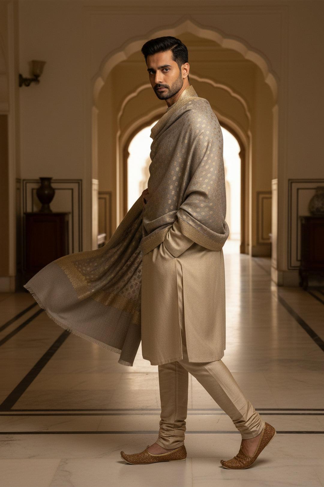 Zari Jaal Shawl for Men