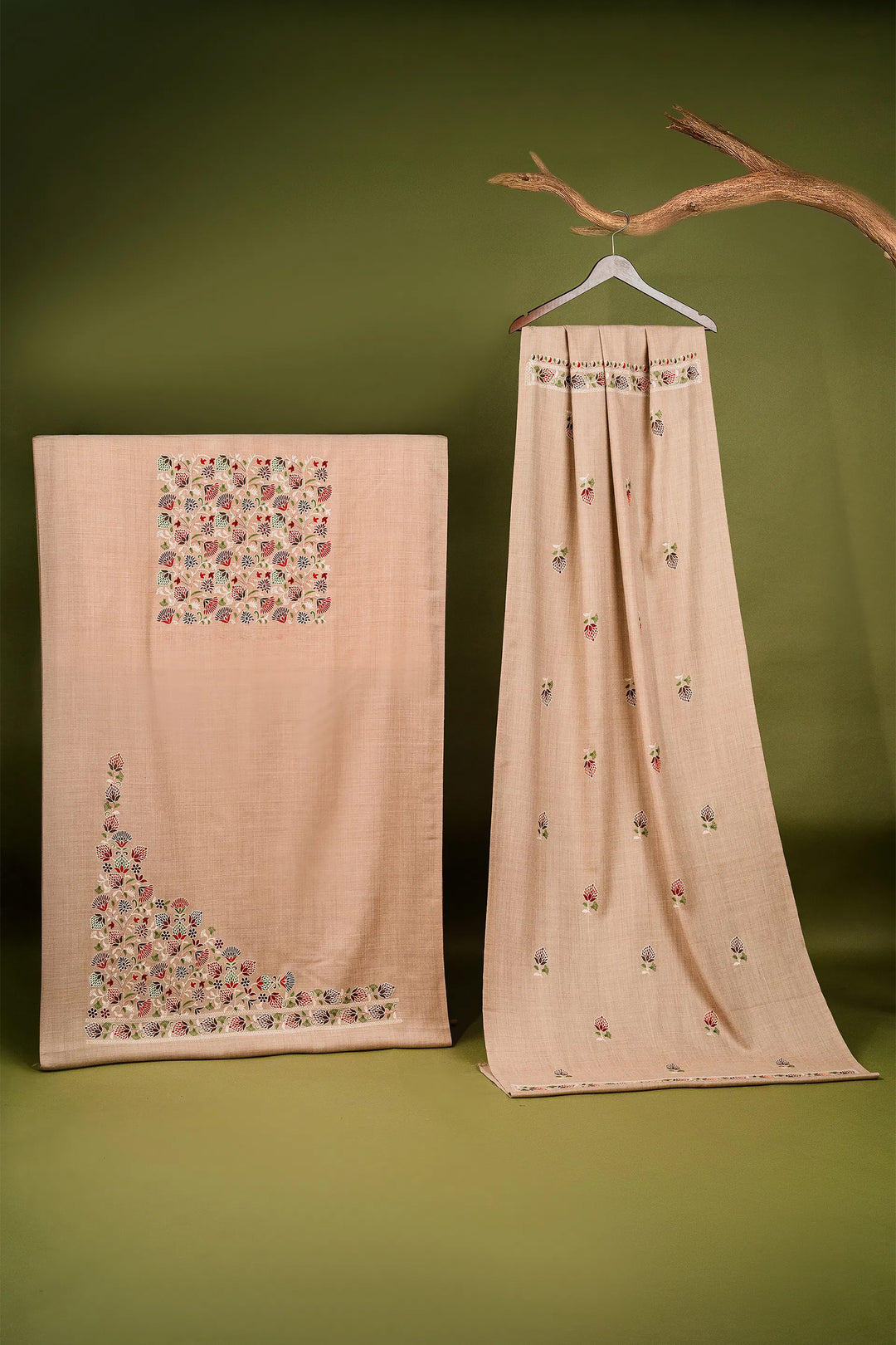 Aatika Embroidered Unstitched Suit With Sleeve Design