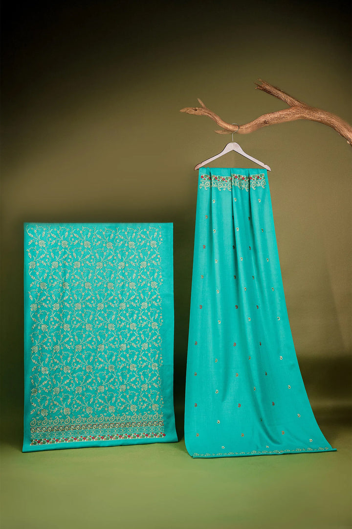 Aishwarya Zari Jaal Embroidered Unstitched Suit