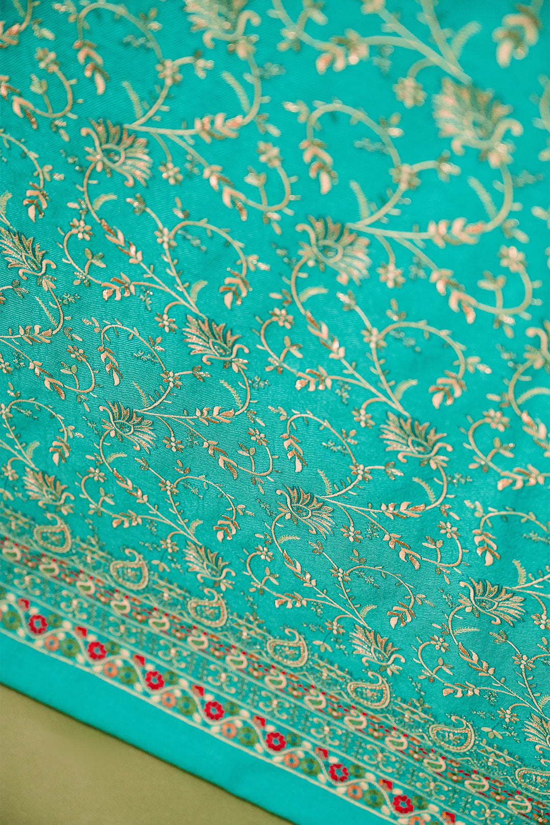 Aishwarya Zari Jaal Embroidered Unstitched Suit