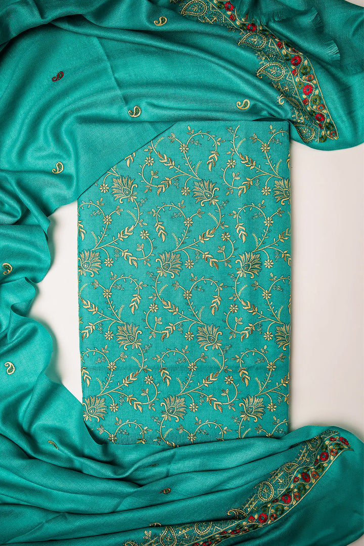 Aishwarya Zari Jaal Embroidered Unstitched Suit