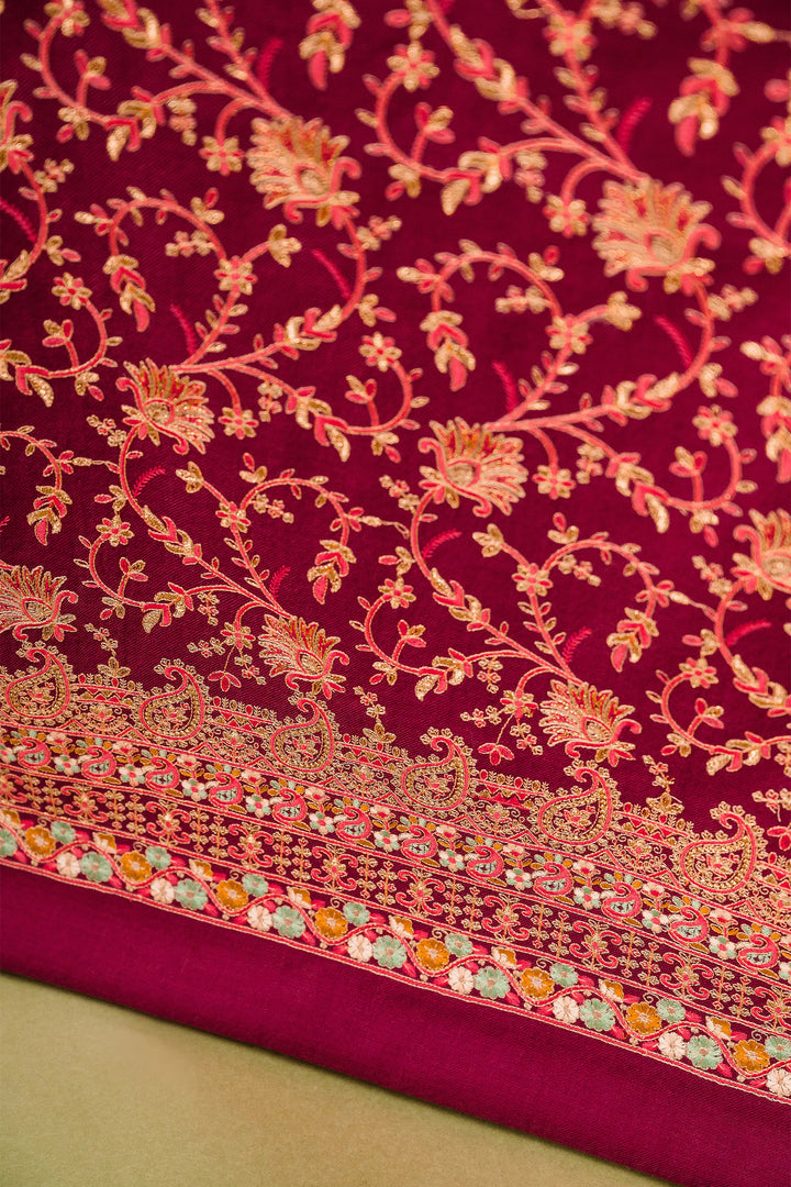 Aishwarya Zari Jaal Embroidered Unstitched Suit