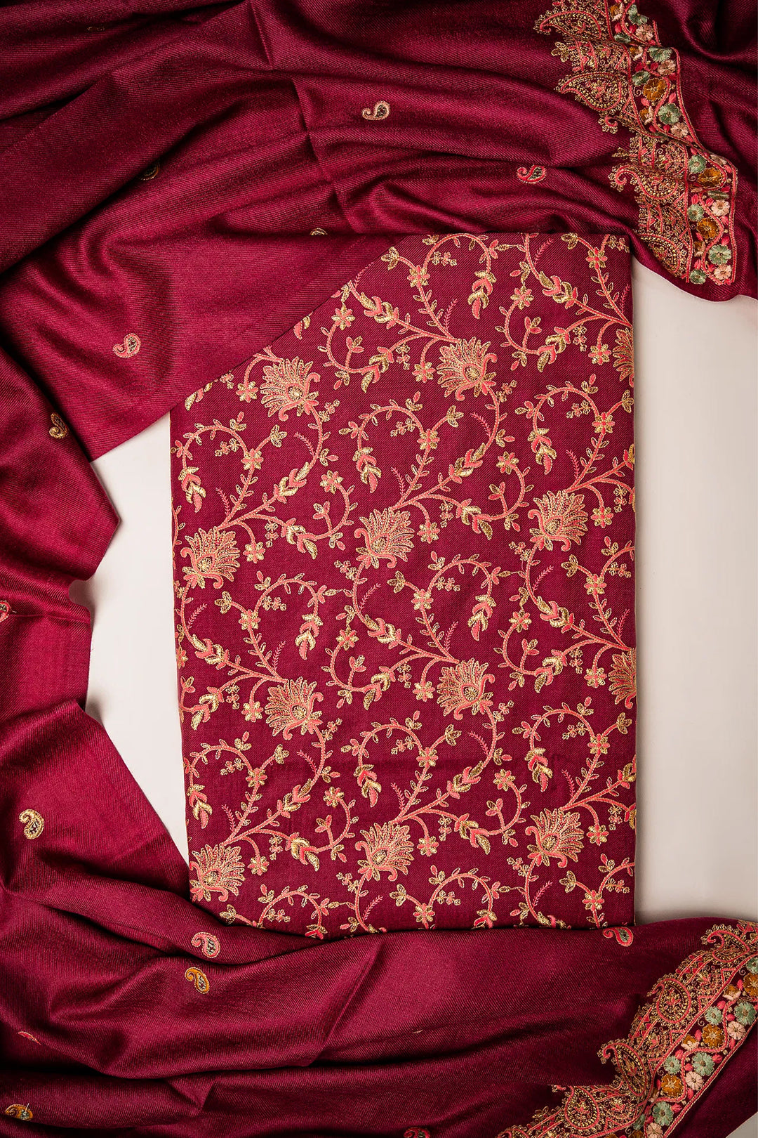 Aishwarya Zari Jaal Embroidered Unstitched Suit