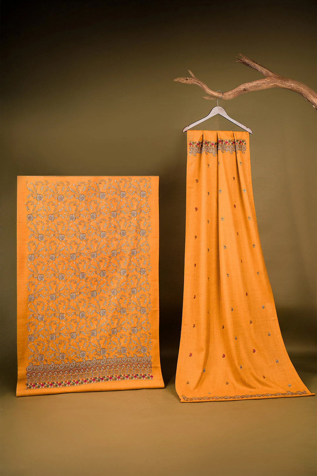 Aishwarya Zari Jaal Embroidered Unstitched Suit