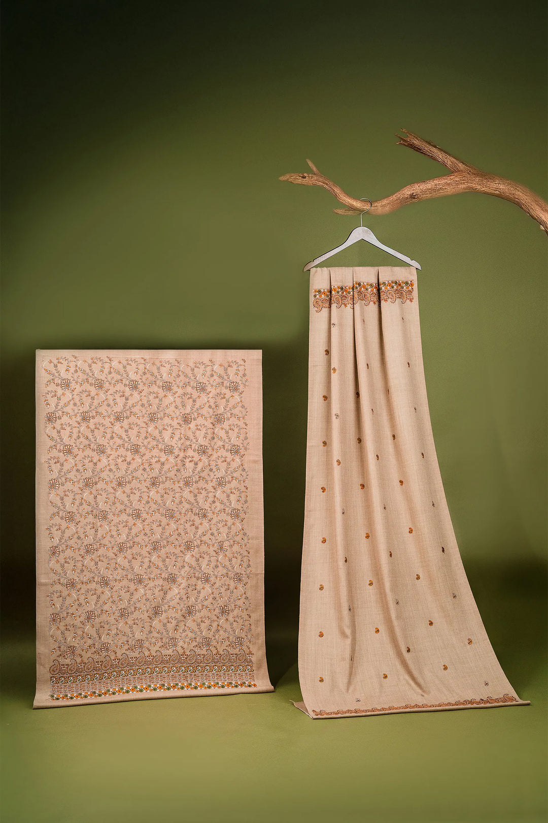 Aishwarya Zari Jaal Embroidered Unstitched Suit