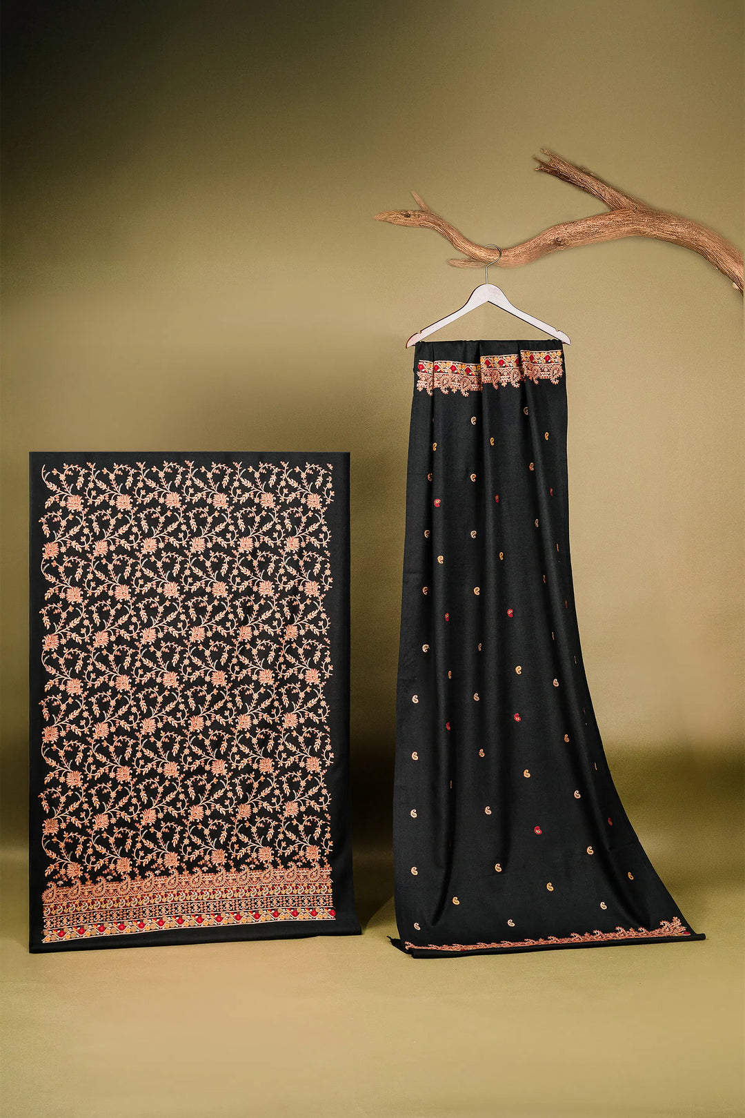 Aishwarya Zari Jaal Embroidered Unstitched Suit