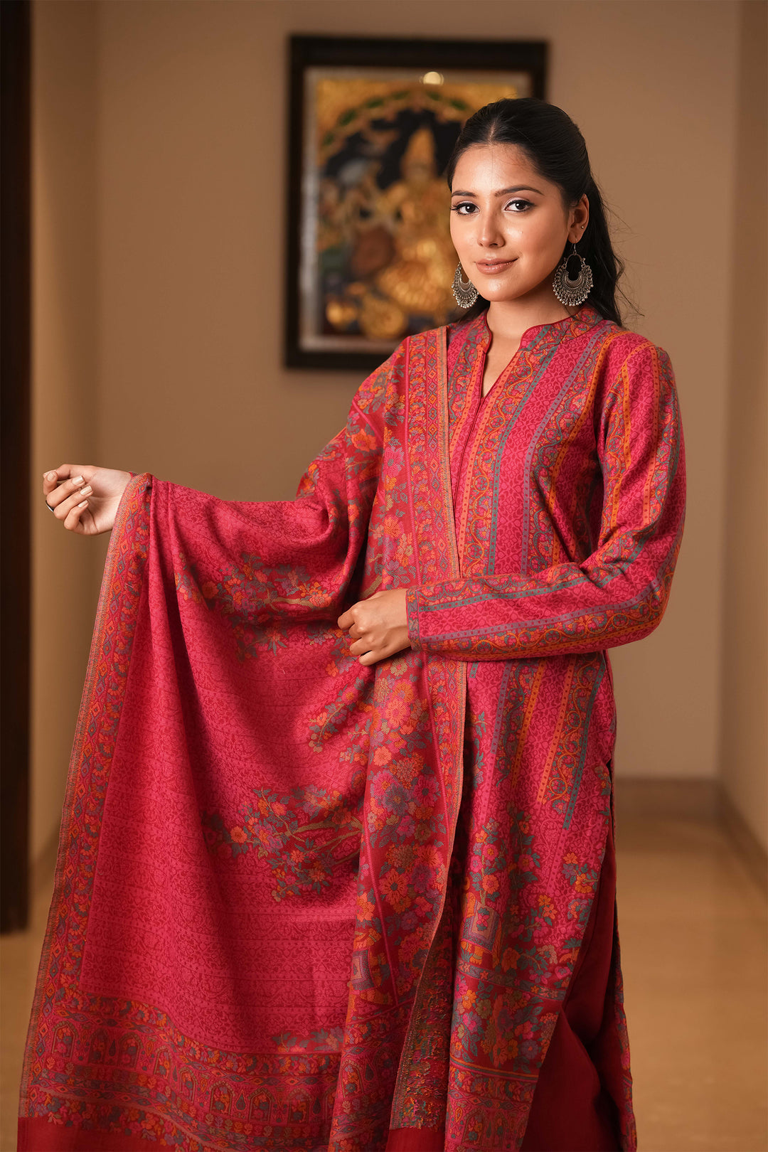 Kani Jaal Self Weave Unstitched Suit