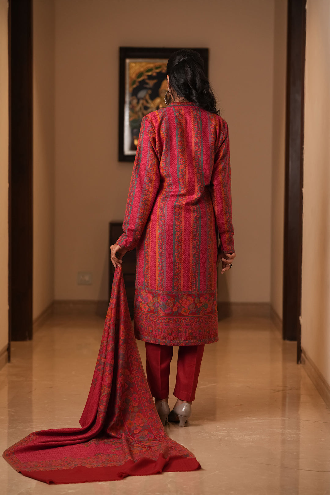 Kani Jaal Self Weave Unstitched Suit