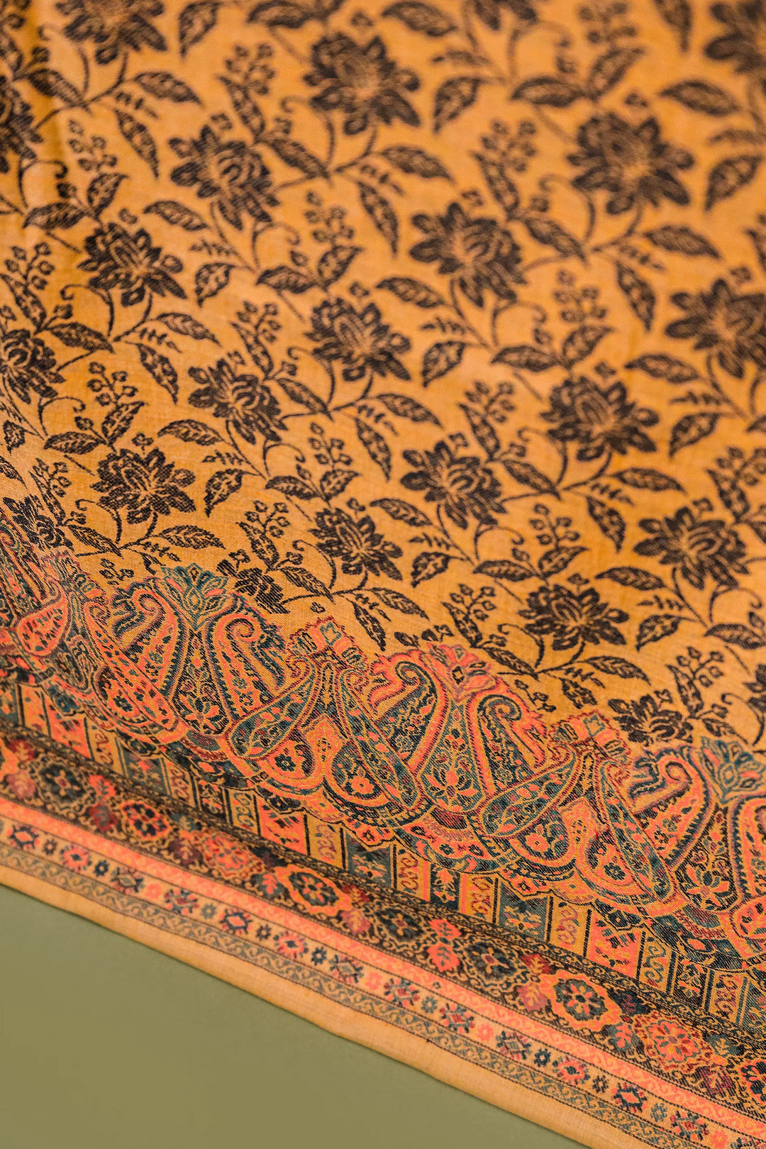 Self Woven Paisley Unstitched Suit